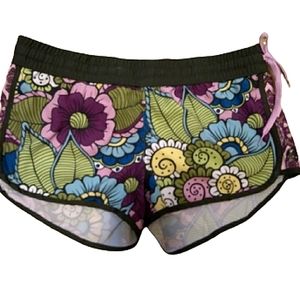 Wave Life Paradise Garden Floral Side Tie Shorts, Size: XLG